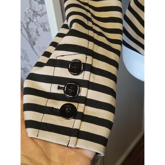 NWOT WHBM Black & White Stripe blazer Size 0 XS - Picture 7 of 13